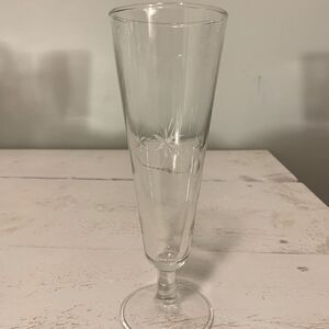 Floral Engraved Beer Glass 